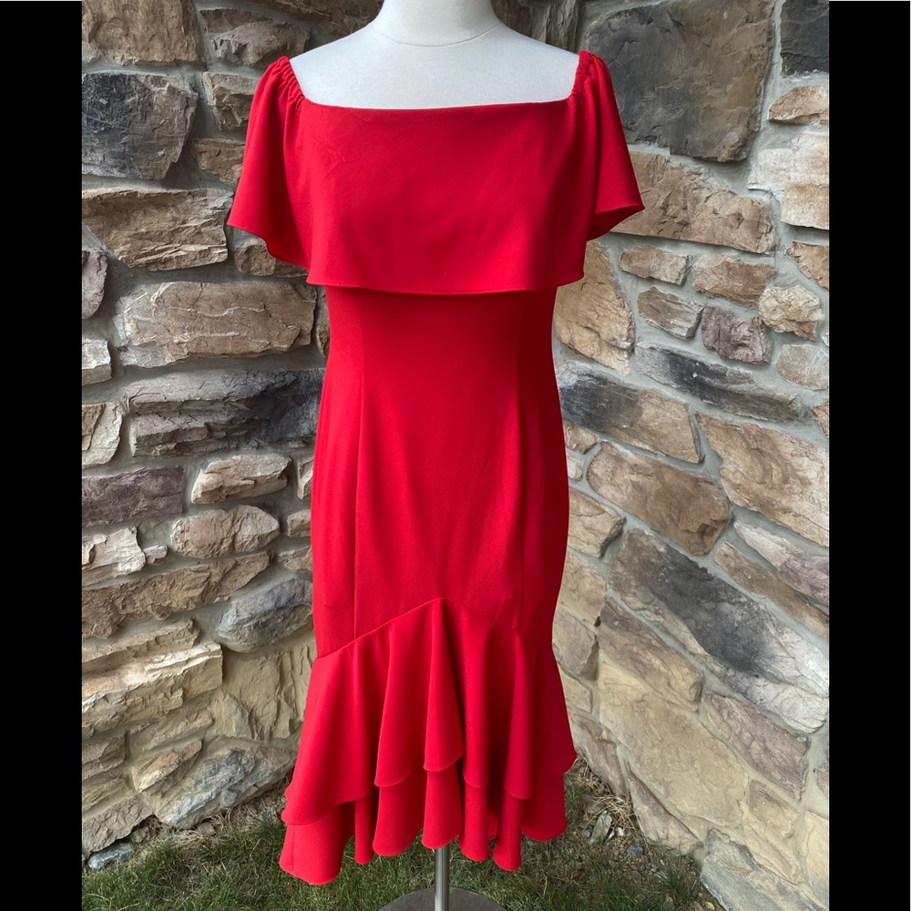 Boston Proper Red Maxi Dress - Picture 4 of 16